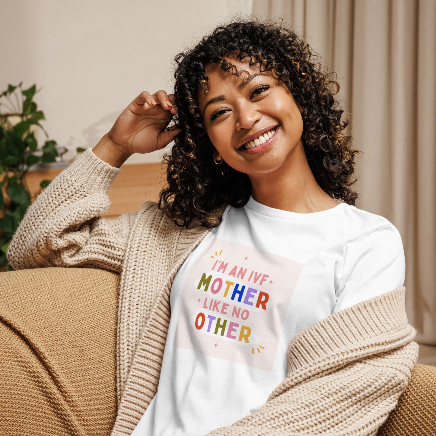 I’m an ivf mother like no other ivf inspired Womens white  T-Shirt