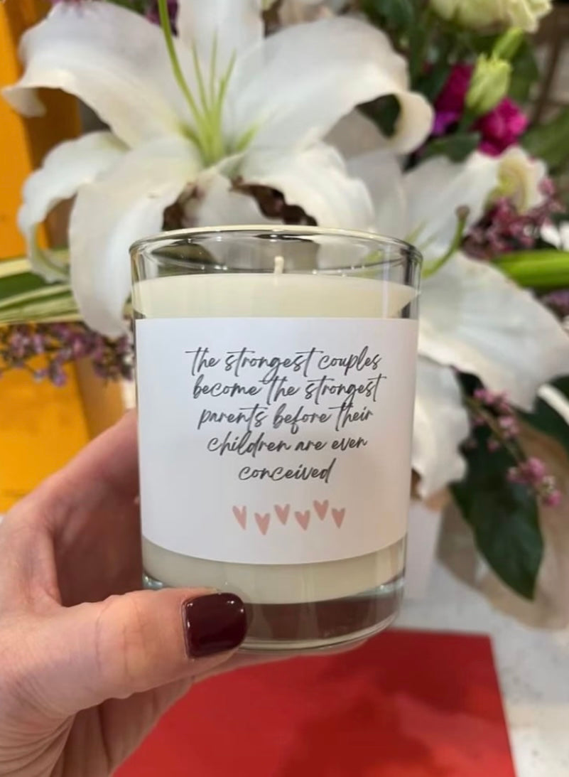 ivf ttc gift infertility candle ivf couple affirmation inspirational icsi iui journey fertility 