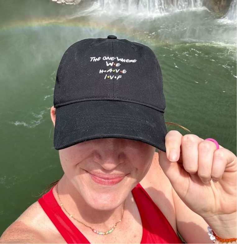 The one where we have ivf embroidered organic cap