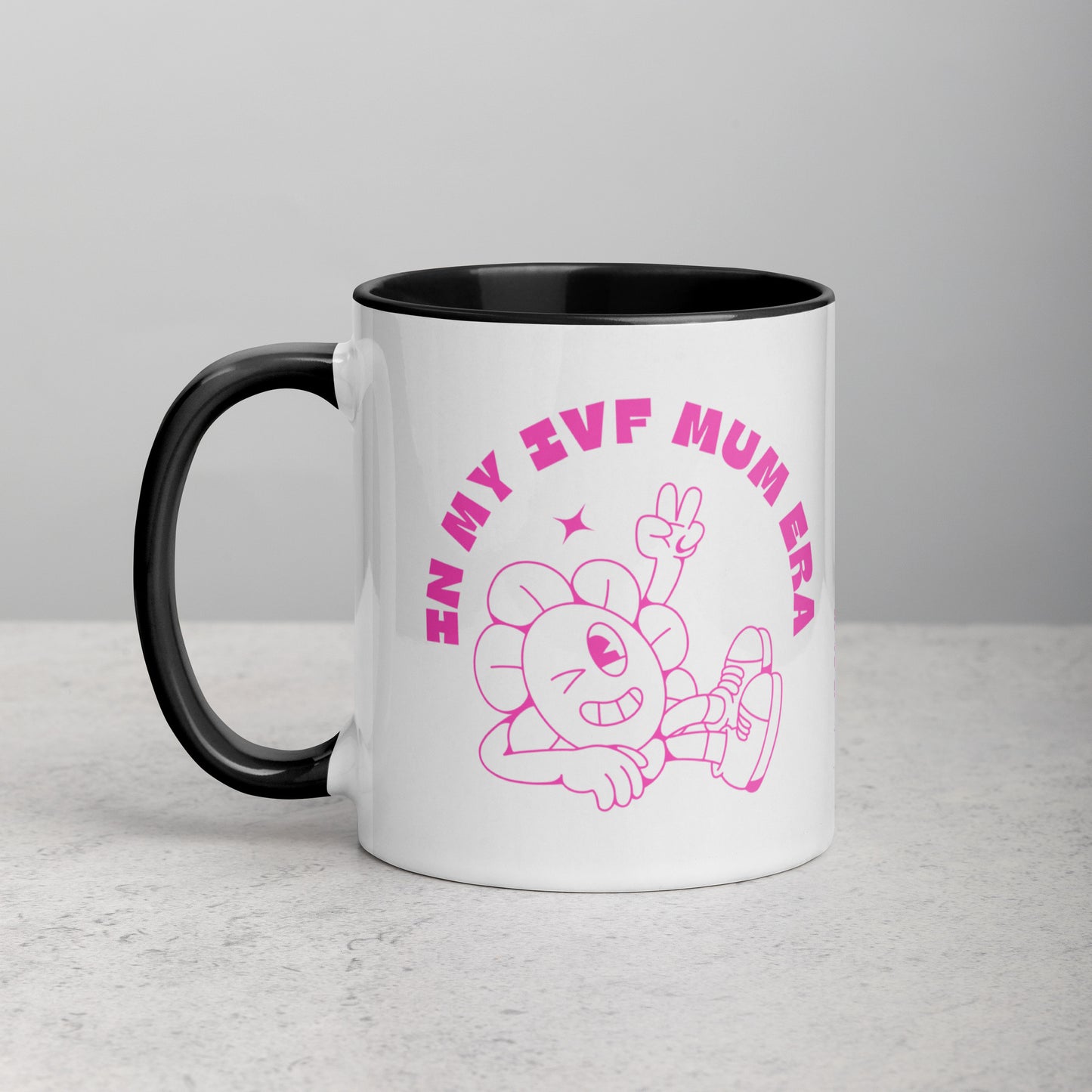 In my ivf mum era pink daughter design cup mug ivf gift