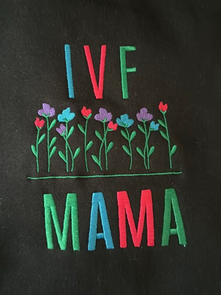 IVF mama embroidered Premium Sweatshirt