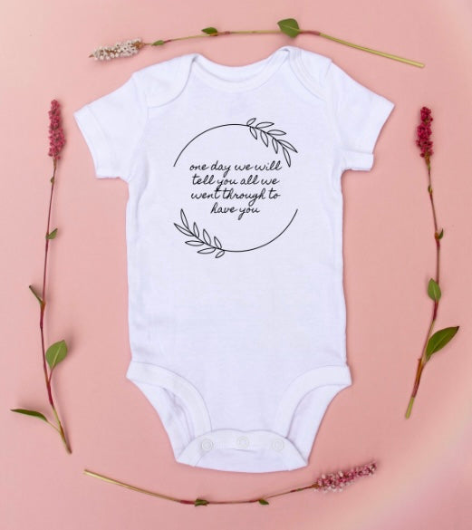 one day babygrow baby gift 