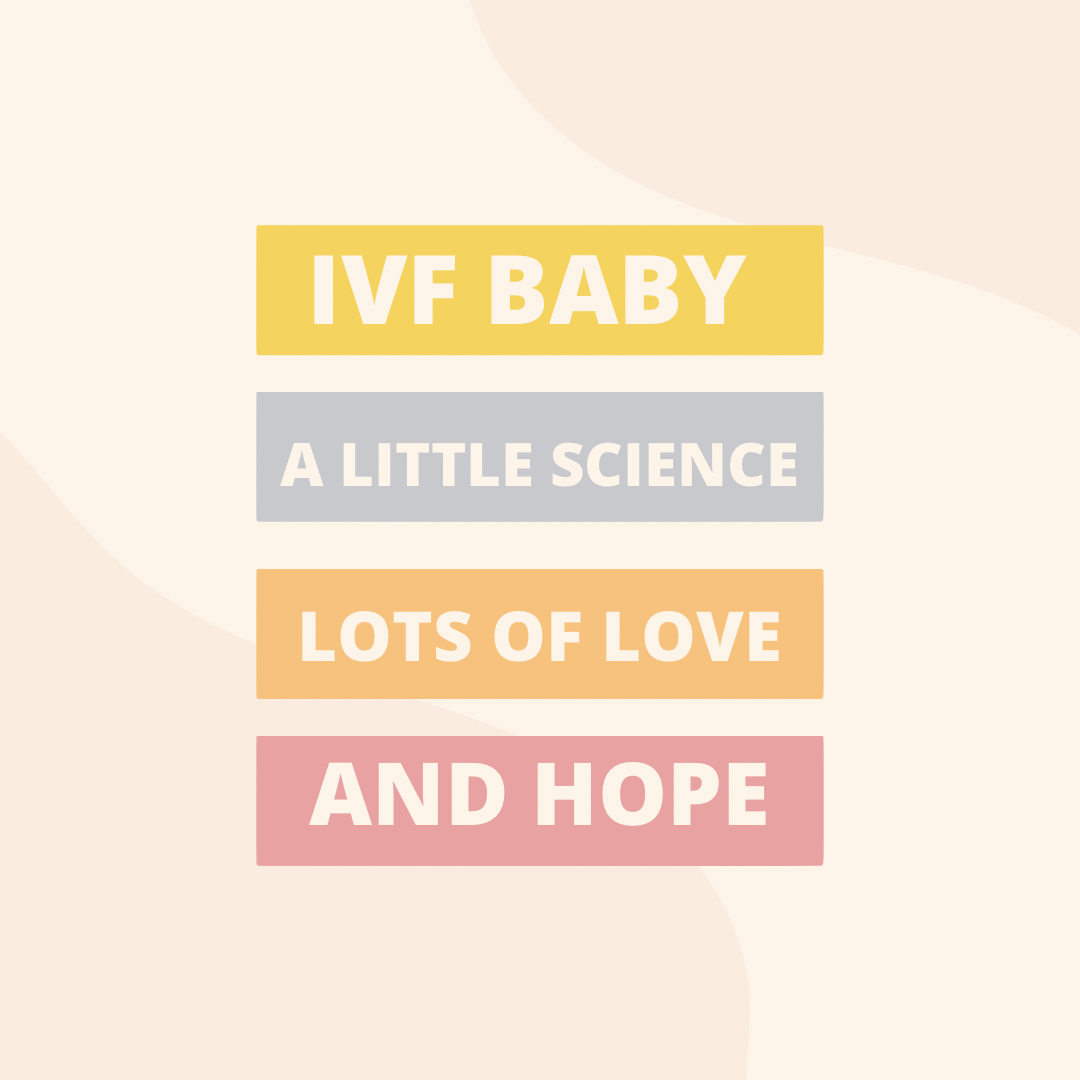 IVF baby a little science lots of love and hope A4 PDF PRINT DIGITAL DOWNLOAD