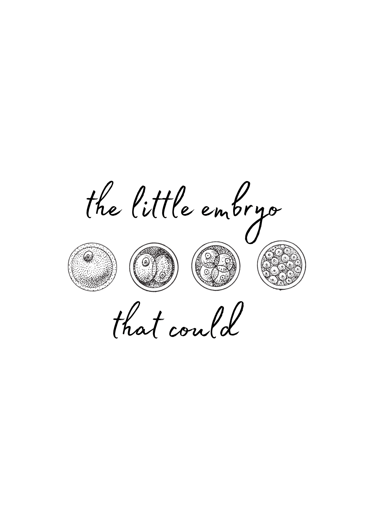 The little embryo that could PDF A4 DIGITAL DOWNLOAD