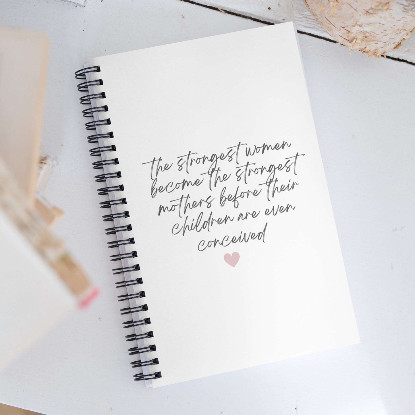 The strongest women - ivf icsi infertility inspirational affirmation notebook gift