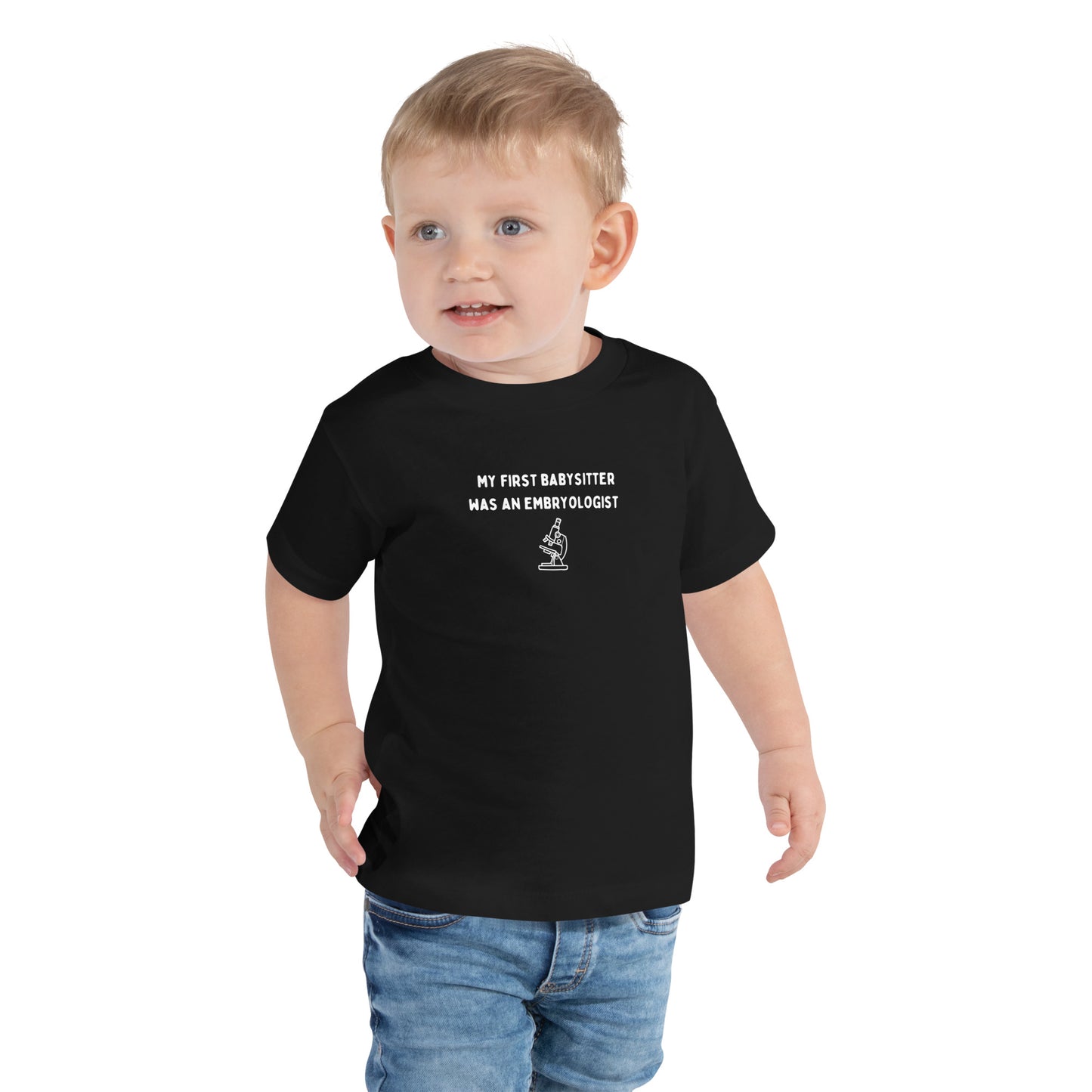 Ivf inspired black Toddler Short Sleeve Tee T-shirt kids children’s ivf family wear