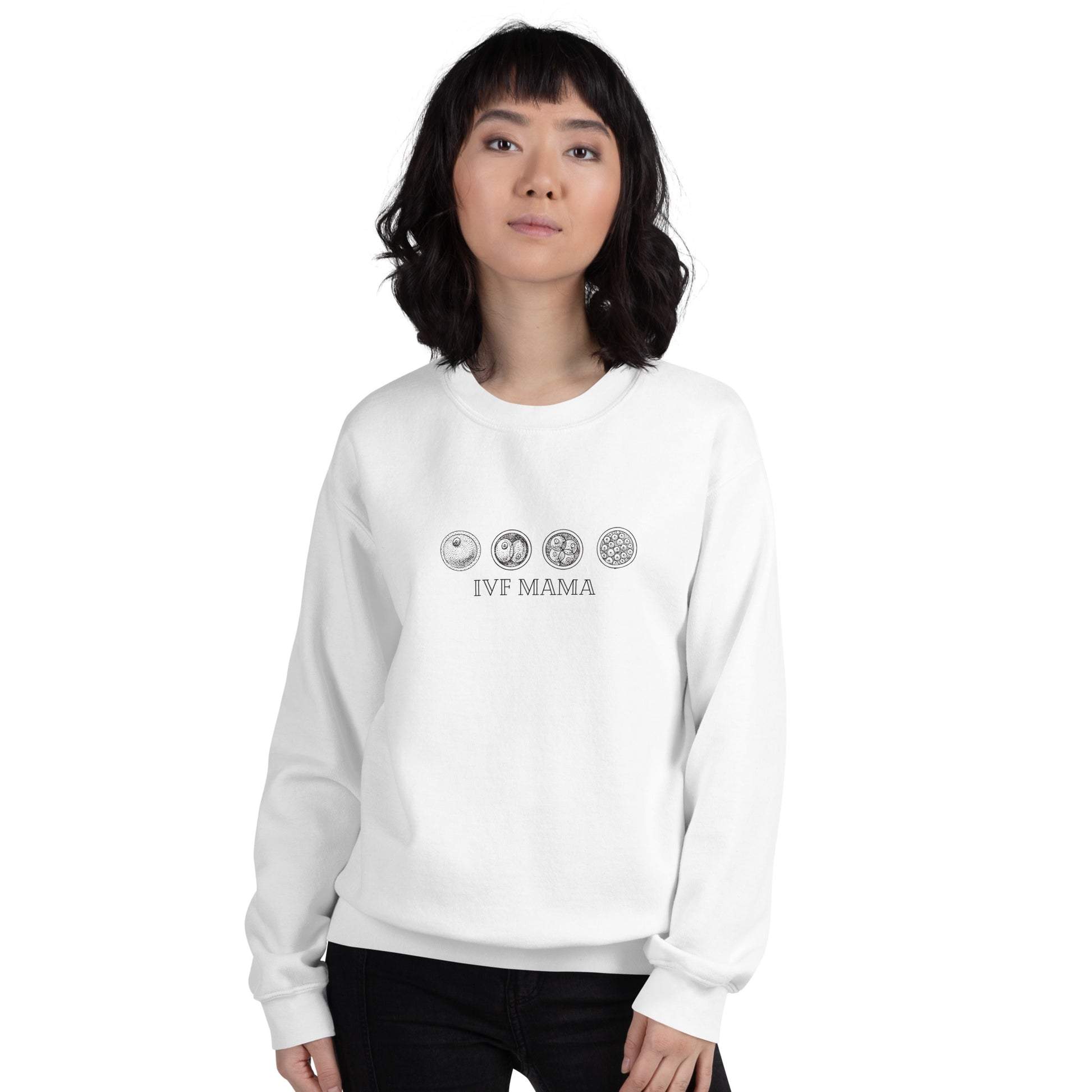 ivf mama white sweatshirt jumper wear gift