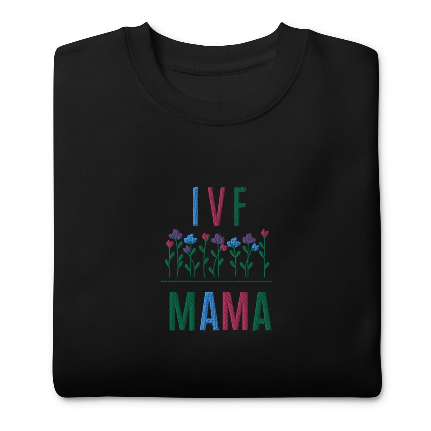 Black sweatshirt ivf mama gift in vitro ivf family baby success 