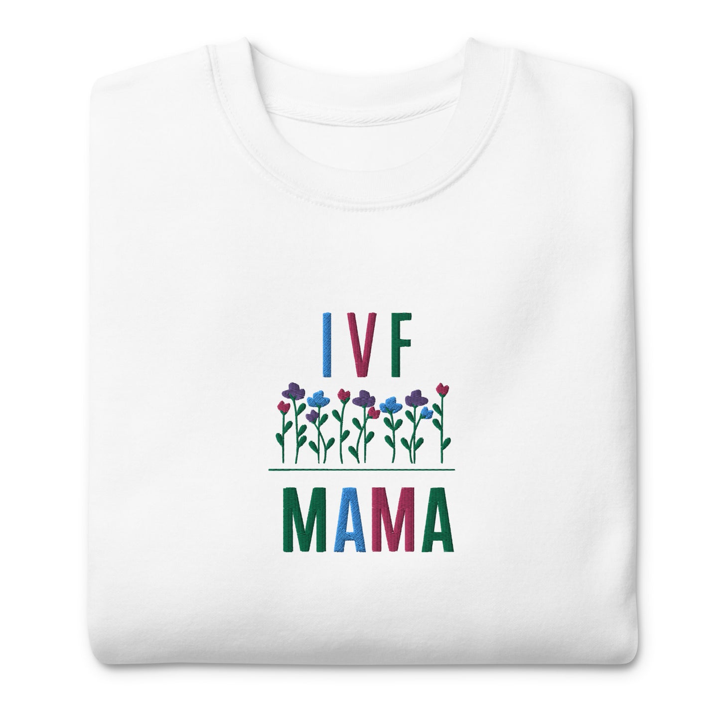 IVF  mama embroidered sweatshirt jumper top wear gift 