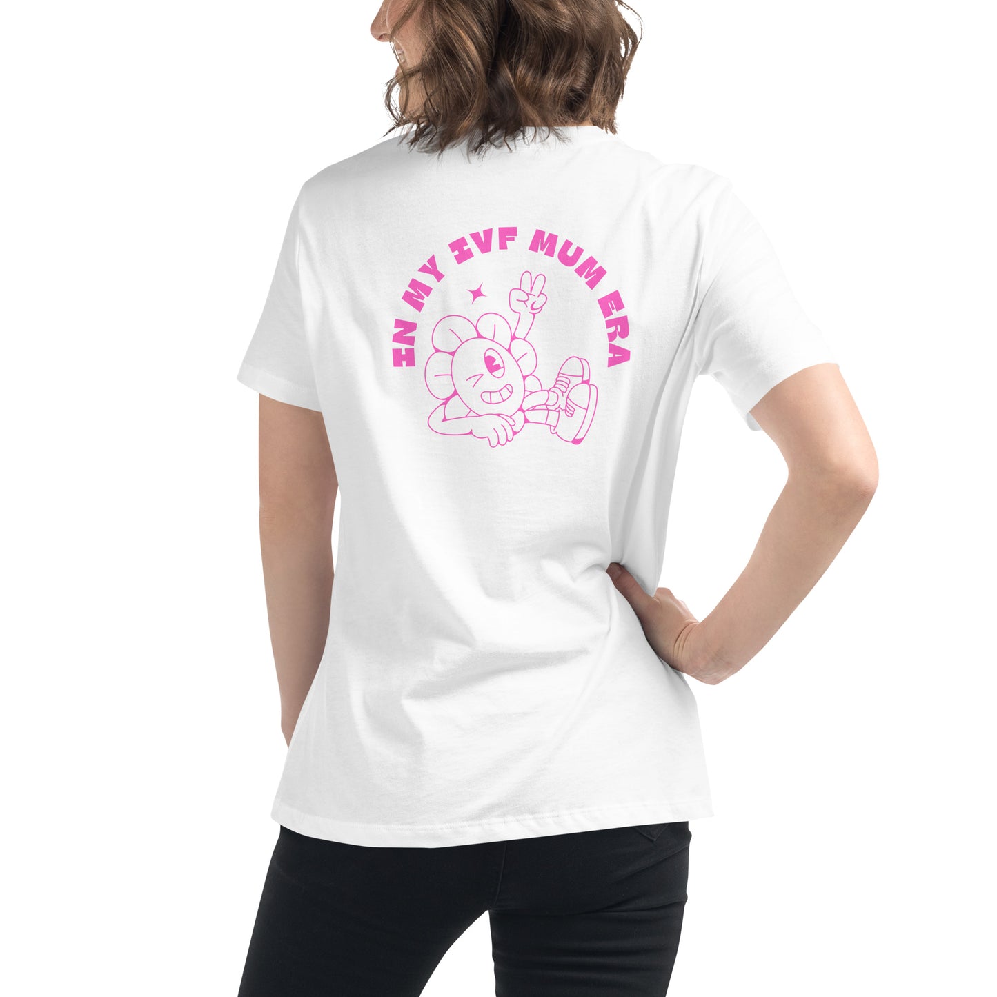 In my ivf mum era daughter pink edition womens tshirt ivf journey ivf baby wear