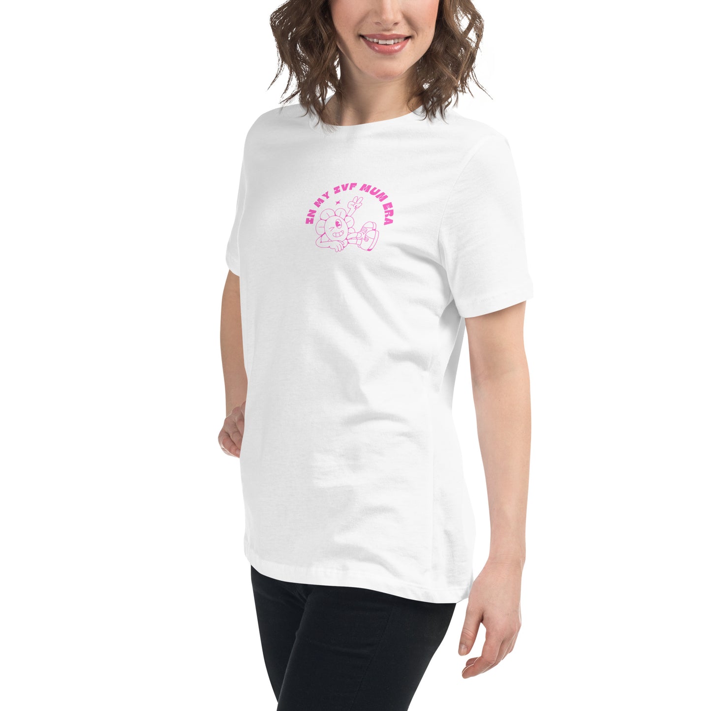 In my ivf mum era daughter pink edition womens tshirt ivf journey ivf baby wear